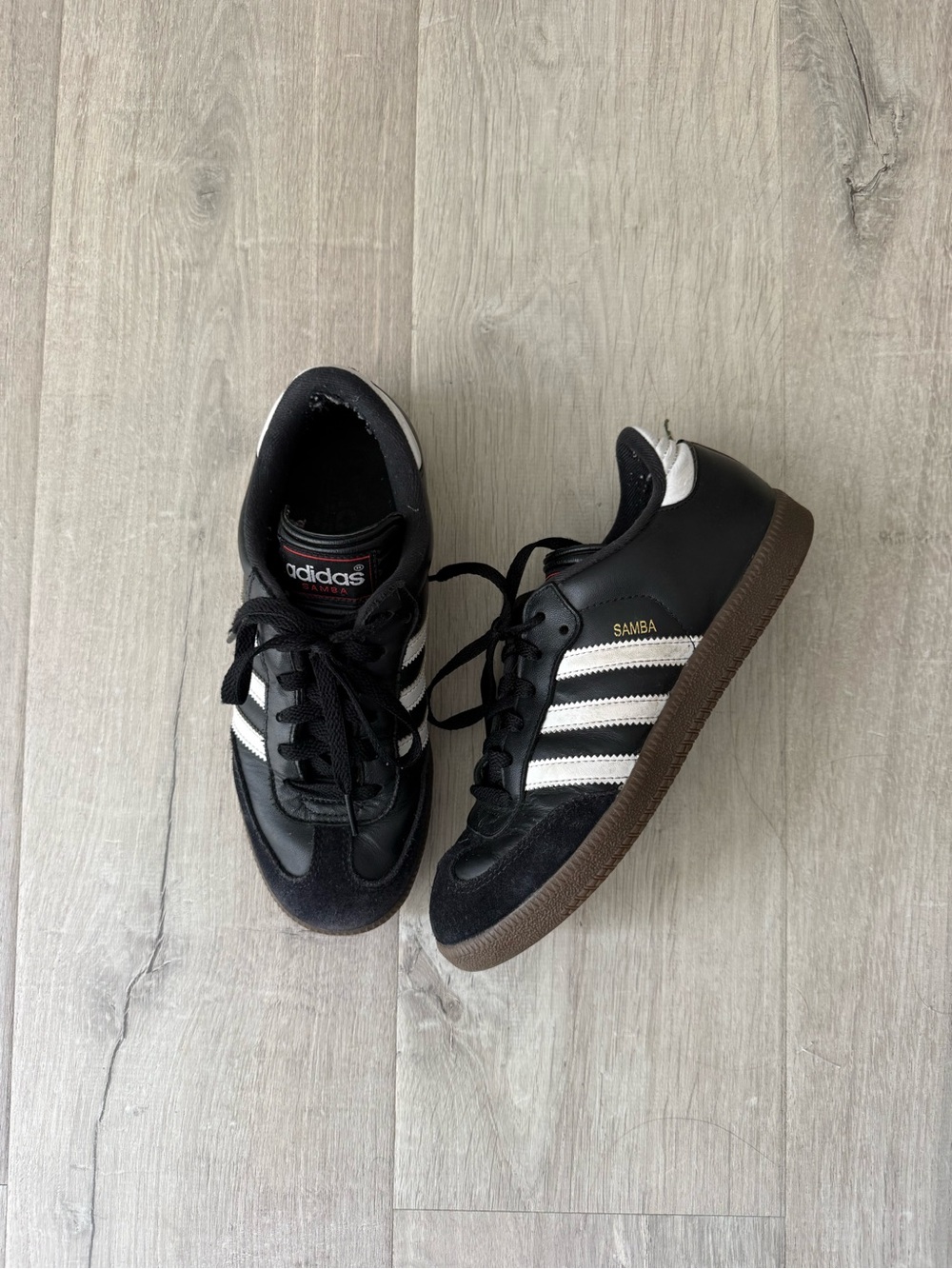 Adidas Black and White Samba Sneakers